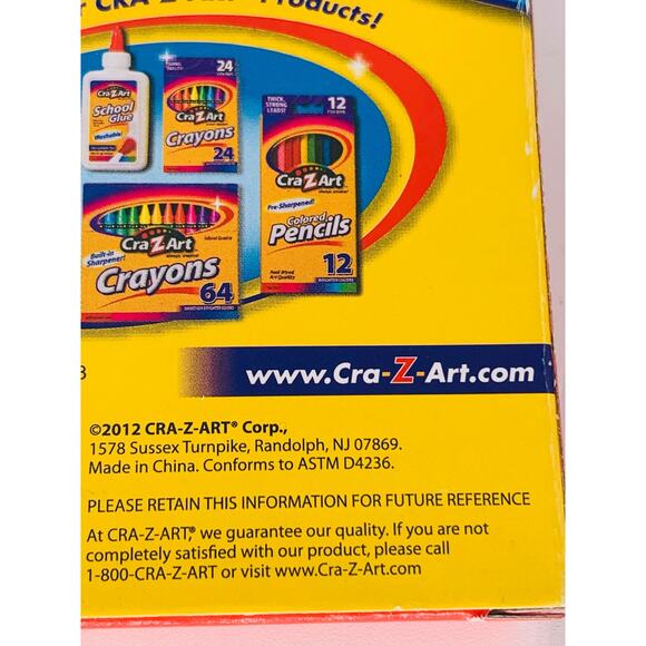 Chalkboard Chalk White Colored Cra Z Art New Opened Boxes Purple Red Yellow - Picture 5 of 6